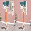 Kids Vacuum Cleaner for Toddlers, Cordless Vacuum Toy Housekeeping Cleaning Set Includes 3 Different Nozzle, Duster, Pretend Play Household