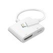 Lightning to HDMI Adapter,1080P Digital Sync Screen Converter AV Adapter Charging Port for iPhone/iPad 1080P HDMI Converter for HD TV/Projector/Monitor,Support All iOS - White
