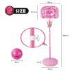 Portable Freestanding Kids Basketball Hoop Backboard Stand System 200x46x7cm