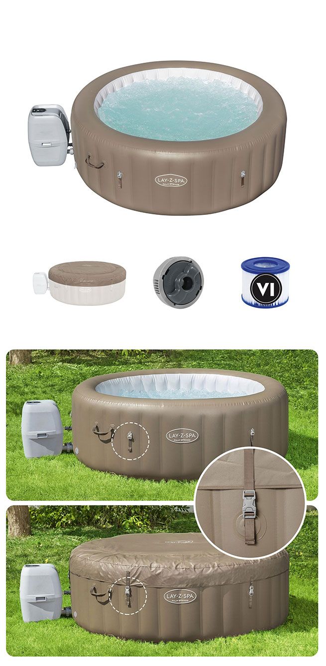 Bestway Original Premium Portable Spa Luxury Hot Tub Inflatable Pool 1