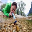 Personal Water Filter for Hiking, Camping, Travel and Emergency Preparedness, 1 Pack, Blue