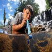 Personal Water Filter for Hiking, Camping, Travel and Emergency Preparedness, 1 Pack, Blue