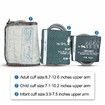 Automatic Upper Arm Blood Pressure Monitor 3 Modes 2 Cuffs Electronic Sphygmomanometer With Software FDA cert.
