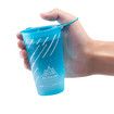2 Pcs Sports Collapsible Water Bottle BPA Free (Blue)