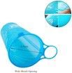 2 Pcs Sports Collapsible Water Bottle BPA Free (Blue)