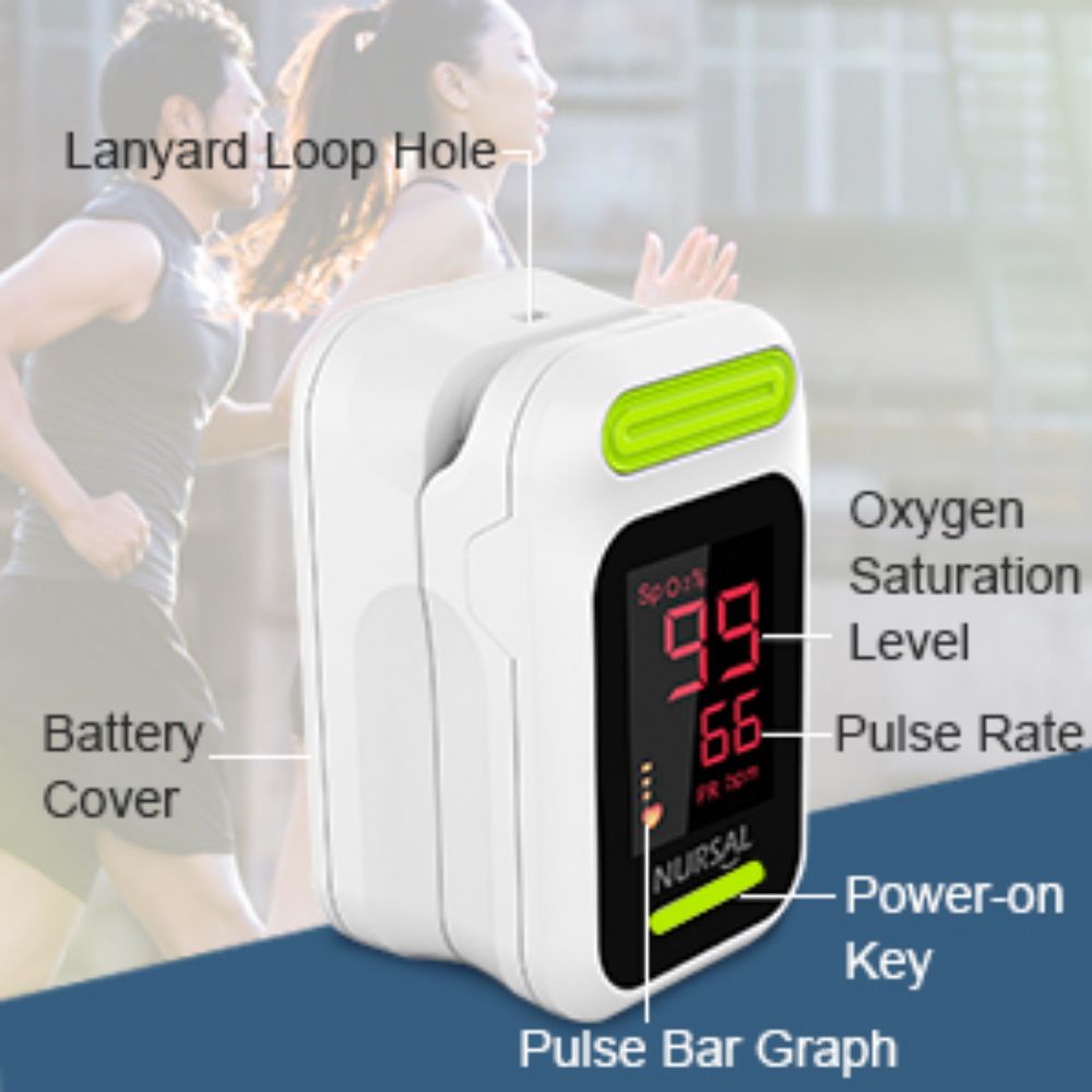 Fingertip Pulse Pulse Bar Graph Oximeter Blood Oxygen Saturation