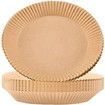 100pcs 16x4.5cm Air Fryer Disposable Paper Liner Non-Stick Air Fryer Paper Liners,Baking Paper Food Grade Parchment