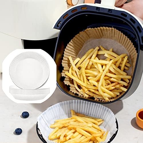 Air Fryer Reusable Liner (8-inch), FGSAEOR Oven Insert Silicone Bowl,  Replacement of Parchment Paper Liners, Non Stick Basket for Baking Cooking