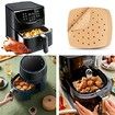 23cm 100p Air Fryer LinersBamboo Steamer Liners for Air Fryer Steaming Basket