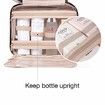 Toiletry Bag Travel Bag with Hanging Hook Water Resistant Makeup Cosmetic Bag Travel Organizer Pink