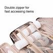 Toiletry Bag Travel Bag with Hanging Hook Water Resistant Makeup Cosmetic Bag Travel Organizer Pink