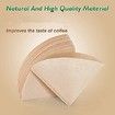 Coffee Paper Filters 100 Count Disposable V60 Cone Unbleached Coffee Filters Brown Paper Coffee Filters Fit for Pour Over and Drip Coffee Maker
