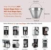 Reusable Permanent Cone #4 Coffee Filters Fit for Cuisinart Hamilton Beach Coffee Maker Filter
