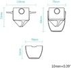 Portable folding coffee filter reusable coffee percolator holder funnel basket holder collapsible coffee percolator holder