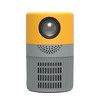2022 Newest Portable Mini Projector 360P LCD Native Cinema Player Video Multimedia Home Theater Pico LED Col yellow and grey