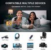 2022 Newest Portable Mini Projector 360P LCD Native Cinema Player Video Multimedia Home Theater Pico LED Col yellow and grey