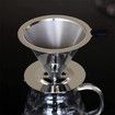 Pour Over Coffee filter with Stand,Paperless Pour Over Coffee Dripper Manual Reusable Stainless Steel Cone Filter 1 to 2 Cups