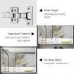 Bathroom Mirror Cabinet LED Lighted Wall Storage Medicine Shaving Organiser Shelves 3 Doors 16 Colours White