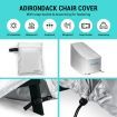 Neader Adirondack Chair Reclining Foldable Occasional Outdoor Lounging Furniture Black