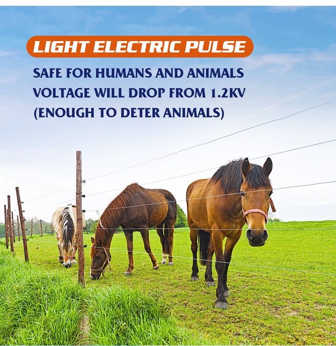 Petscene 30KM Electric Fence Energiser Charger Mains Fencing Energizer IPX6 3.5J