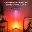 RGB LED Floor Lamp Light Corner Standing Lighting Remote Control for Bedroom Living Room 158CM