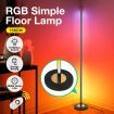RGB LED Floor Lamp Corner Standing Light Remote Control for Bedroom Living Room 158CM