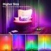 RGB LED Floor Lamp Corner Standing Light Remote Control for Bedroom Living Room 158CM