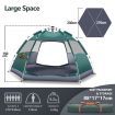 OGL 5 Person Tent Instant Pop Up Beach Camping Shelter Sun Shade Family 270x230x150CM Green