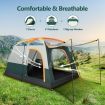 6 Person 2 Room Tent Camping Shelter Beach Sun Shade Family 325X215X185CM Green White