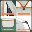 6 Person 2 Room Tent Camping Shelter Beach Sun Shade Family 325X215X185CM Green White