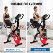 Genki Folding Exercise Spin X-Bike Magnetic Indoor Cycling Upright Recumbent Bicycle 100 Levels LCD App Bluetooth