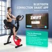 Genki Folding Exercise Spin X-Bike Magnetic Indoor Cycling Upright Recumbent Bicycle 100 Levels LCD App Bluetooth