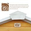 Petscene Dog Kennel XXL Wooden Pet House with Door Porch Raised Floor Plastic Curtains