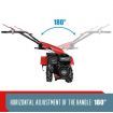 Tiller Cultivator Rotary Self Propelled Plough Rototiller Garden Tool 8HP 212CC