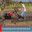 Tiller Cultivator Rotary Self Propelled Plough Rototiller Garden Tool 8HP 212CC