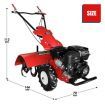 Tiller Cultivator Rotary Self Propelled Plough Rototiller Garden Tool 8HP 212CC
