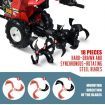 Tiller Cultivator Rotary Self Propelled Plough Rototiller Garden Tool 8HP 212CC