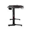 100CM Gaming Desk Computer Home Office Writing Racer Table with RGB LED Carbon fibre Tabletop Black