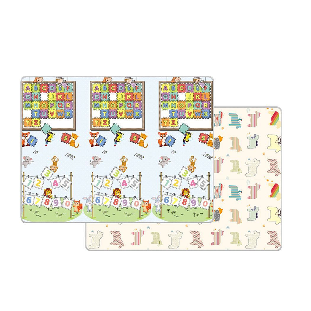 BoPeep Kids Play Mat Baby Crawling Pad Floor Foldable XPE Foam Non-slip Zoo