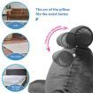 Bed Reading Pillow Husband Cushion Backrest Detachable Neck Roll Shredded Memory Foam Gray