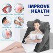 Bed Wedge Pillow Set Triangle Cushion Memory Foam Head and Back Support Adjustable Gray