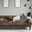 4 Pcs Wedge Pillow Set Memory Foam Bed Cushion Back and Head Support Adjustable Gray