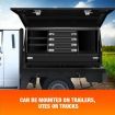 Truck Ute Tool Boxes Steel Large Storage Toolbox Tool Drawers Shelves Black