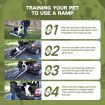 Pet Dog Car Ramp Telescoping Stairs Cat Steps Ladder 176cm for SUV Adjustable 180kg Capacity Anti-slip
