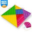 Push Pop Bubble Fidget Toy Tangram Sensory Toy Anxiety Stress Relief Adults Kids Classroom