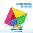 Push Pop Bubble Fidget Toy Tangram Sensory Toy Anxiety Stress Relief Adults Kids Classroom