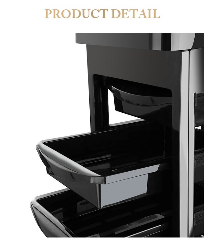 Hairdressing Trolley Storage Rolling Tool Cart Salon Furniture on Wheels 6 Tiers 5 Tray