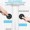 2022 NEW Electronic Smart Lock Dual Mode USB Rechargeable Fingerprint Door Lock Security Biometric Handle Lock for Apartment