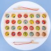 Wooden Alphabet Color Sorting Puzzle Montessori Letters Cognition Preschool Gift