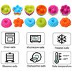 24 Pieces Silicone Donut Cups Non-Stick Muffin Pans Reusable Baking Cups Easy Clean Baking Pans for Oven